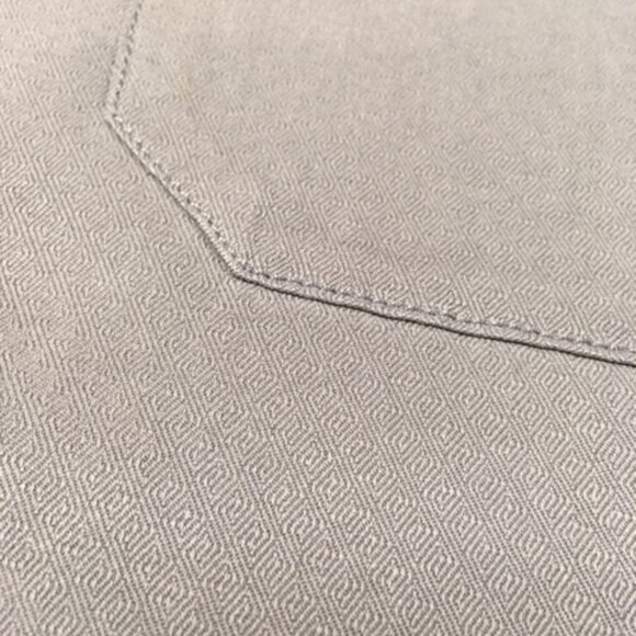 Tommy Bahama Mens 3XB light gray silk / wool long-sleeve button front shirt - Picture 5 of 6